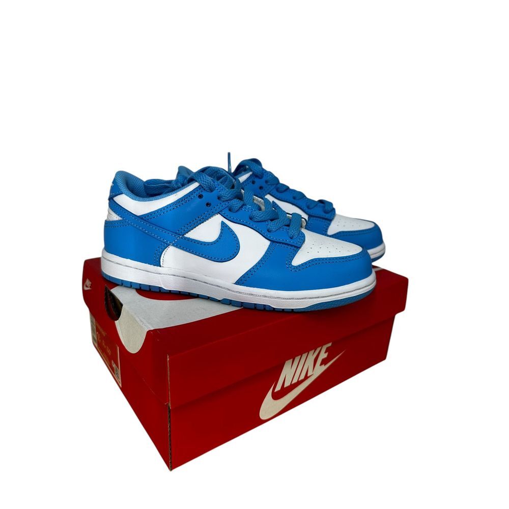 Nike Dunk Low 'UNC' White University Blue (CW1590‎ 103) GS Youth NEW with box